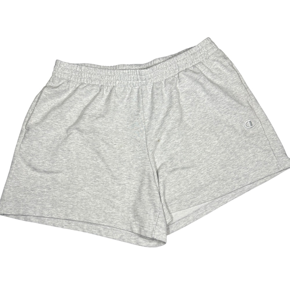 Champion Heather Gray Jersey Gym Lounge Shorts Large